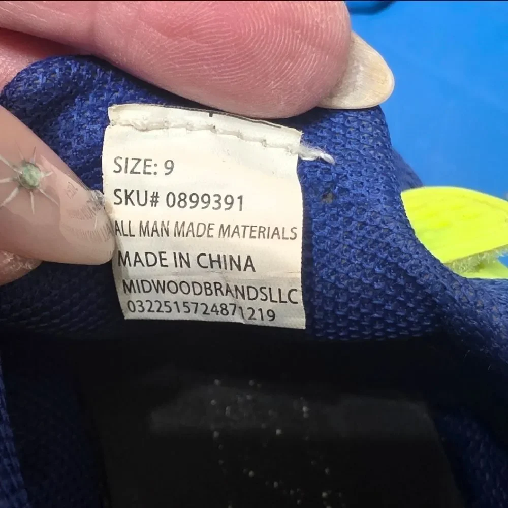 Vibrant Blue and Yellow Casual Kids Sneakers